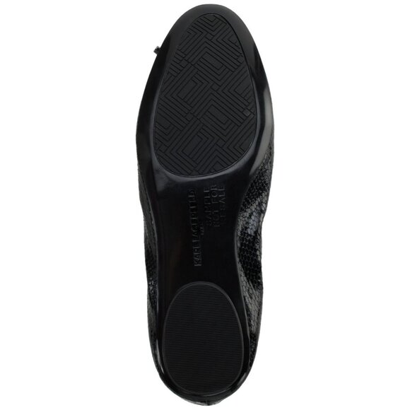 Karl Lagerfeld Paris Women's Velma Almond Toe Ballet Flats - Picture 3 of 3